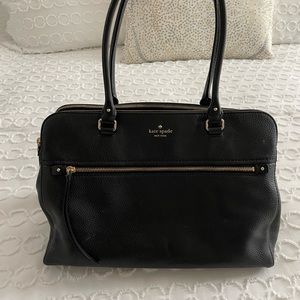 Kate Spade Black Pebbled Leather Tote